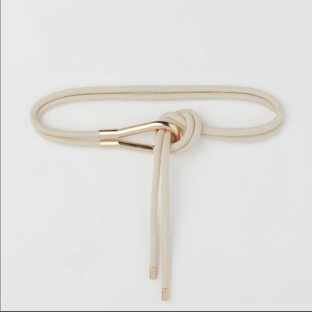 H&M Blogger Fave Rope waist belt w metal loop